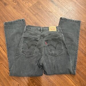 Levi ribcage straight jeans